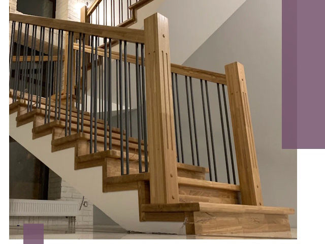 Реставрация деревянных и металлических лестниц в Шелехове