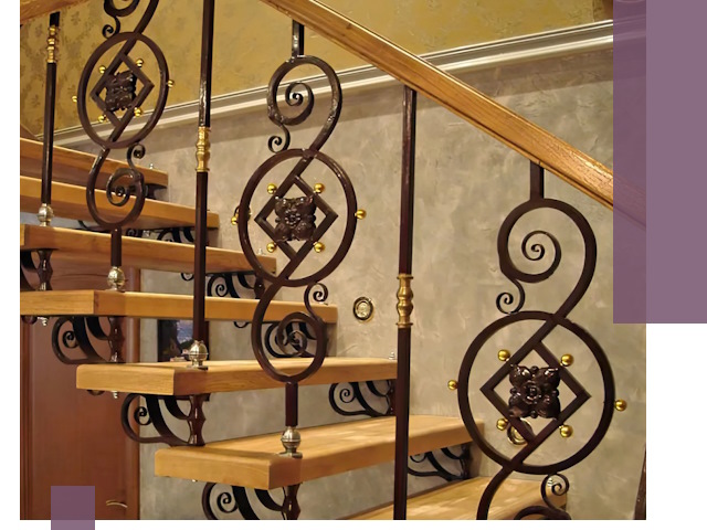 Изготовление кованых лестниц под ключ в Шелехове