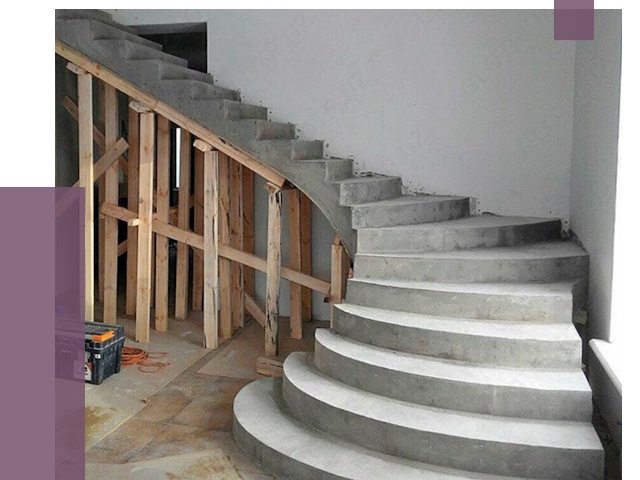 Изготовление бетонных лестниц под ключ в Шелехове от 20894 руб. | ПРОЛЁТ-Шлх