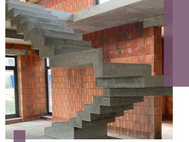 Изготовление бетонных лестниц под ключ в Шелехове