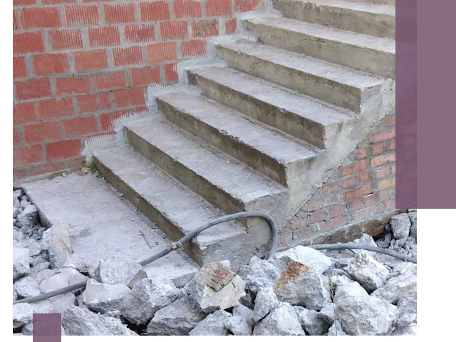 Демонтаж бетонных лестниц в Шелехове: быстро и безопасно