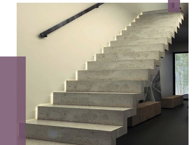 Облицовка бетонных лестниц в Шелехове от 4822 руб/м2 