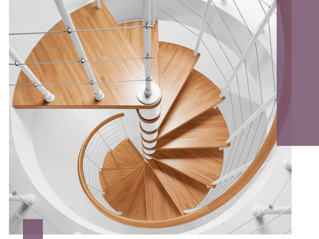 Изготовление винтовых лестниц под ключ в Шелехове