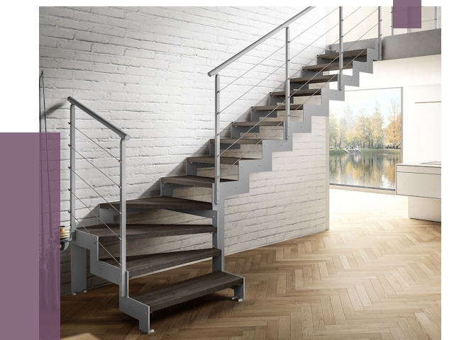 Г-образные лестницы под ключ в Шелехове от 38842 руб. | ПРОЛЁТ-Шлх