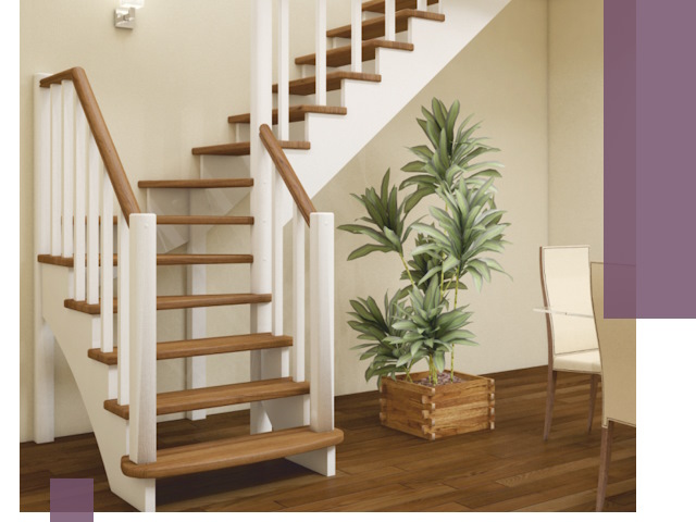 Г-образные лестницы под ключ в Шелехове — изготовление и монтаж