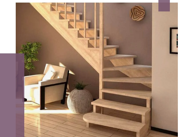 Изготовление Г-образных лестниц в Шелехове от 19823 руб. 