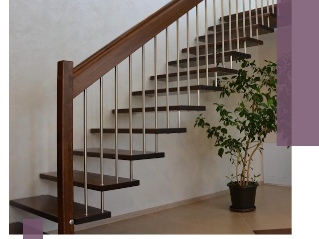 Лестницы на больцах под ключ в Шелехове – изготовление и монтаж