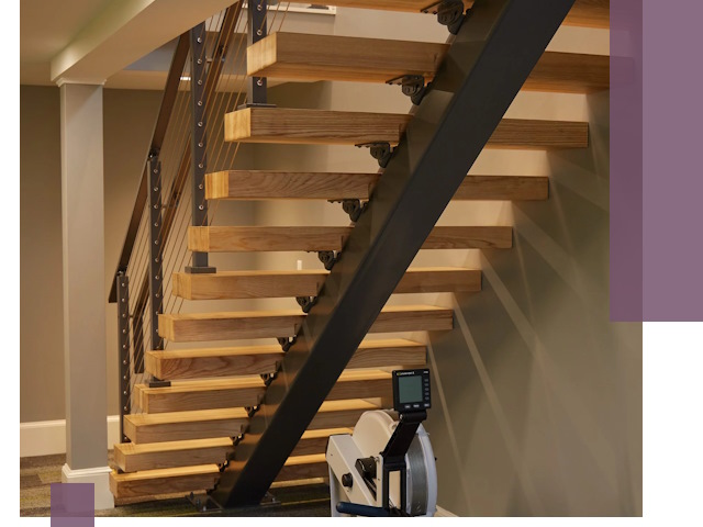 Лестницы на монокосоурах под ключ в Шелехове - изготовление и монтаж