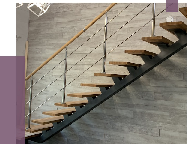 Изготовление лестниц на монокосоуре в Шелехове от 79827 руб. 