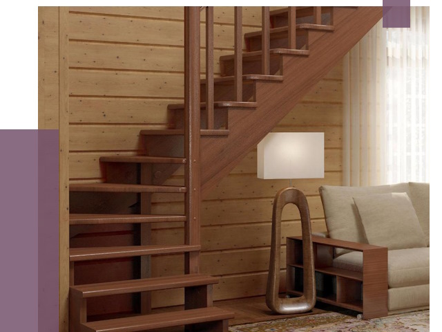 Лестницы эконом класса в Шелехове от 19126 руб. бюджетные решения