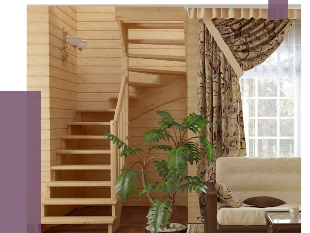 Лестницы для дачи в Шелехове от 79559 руб.  | ПРОЛЁТ-Шлх