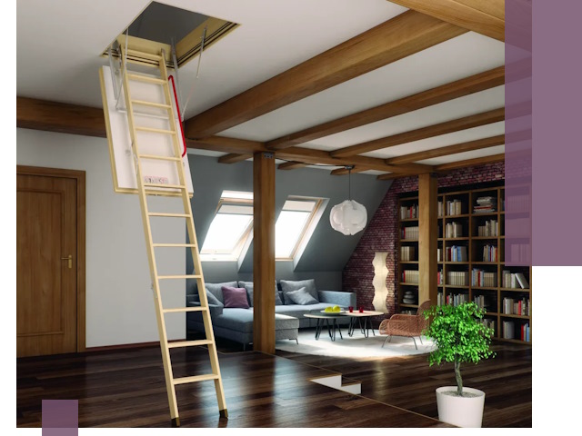 Чердачные лестницы под ключ в Шелехове: изготовление и монтаж