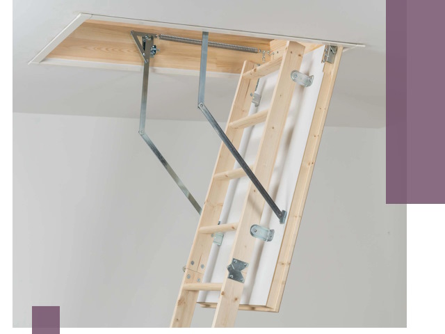 Установка чердачной лестницы под ключ в Шелехове