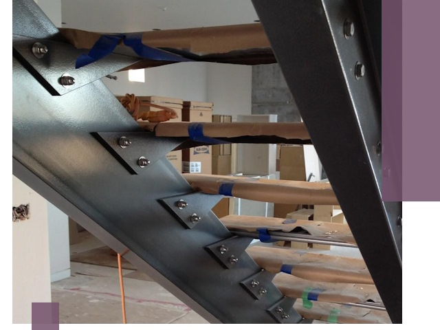 Усиление лестничных конструкций и усиление опор в Шелехове