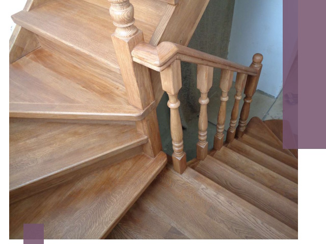 Дубовые лестницы под ключ в Шелехове: изготовление и монтаж