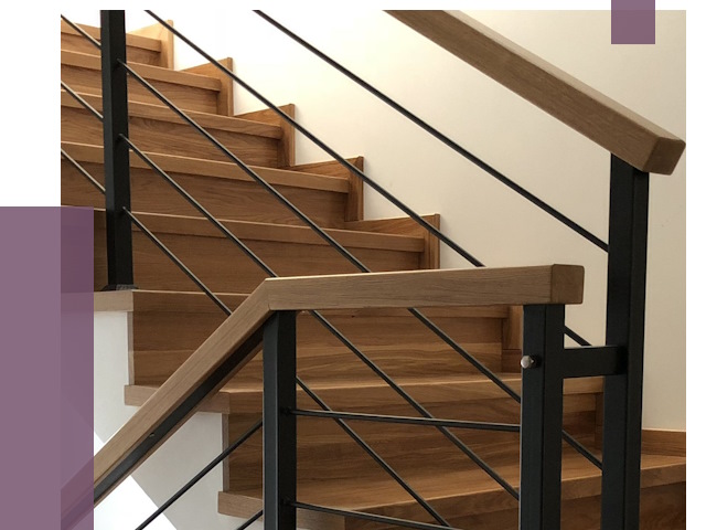 Обшивка металлической лестницы деревом в Шелехове от 4554 руб. 