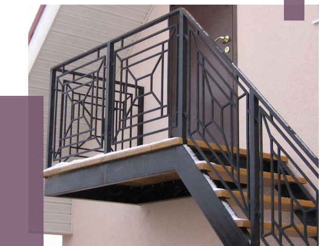 Металлические перила в Шелехове от 4500 руб.  | ПРОЛЁТ-Шлх