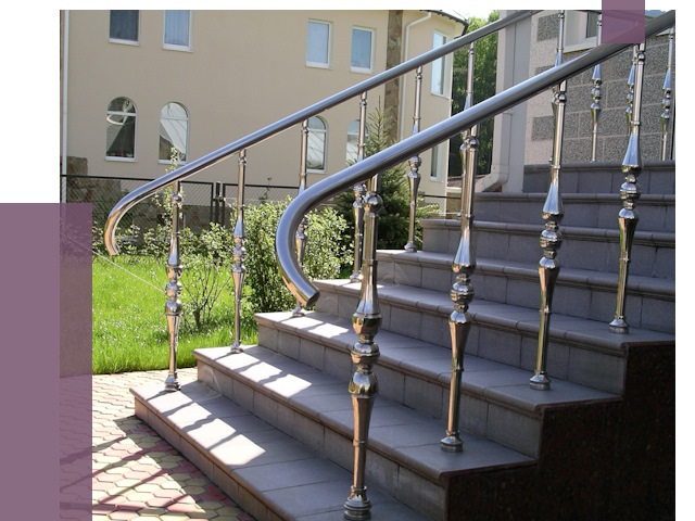 Перила для крыльца в Шелехове от 11251 руб. — монтаж ПРОЛЁТ-Шлх