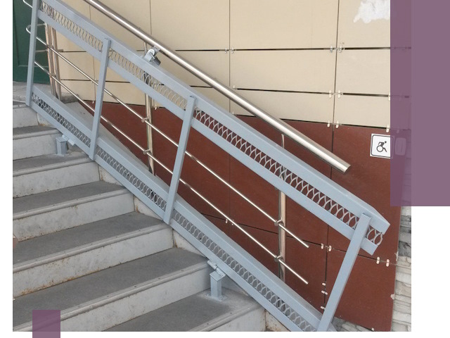 Изготовление откидных пандусов под ключ в Шелехове