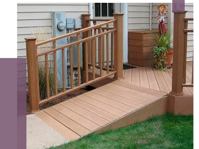 Пандус на крыльцо в Шелехове под ключ от 8143 руб. 