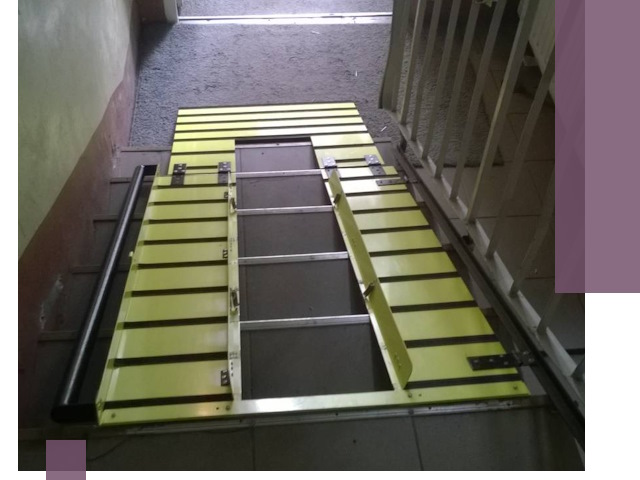 Профессиональный монтаж пандуса в подъезд в Шелехове