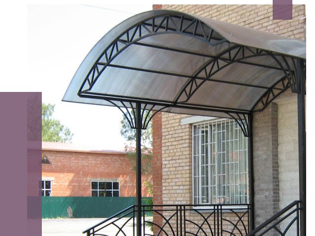 Металлические навесы и козырьки в Шелехове от 13394 руб.