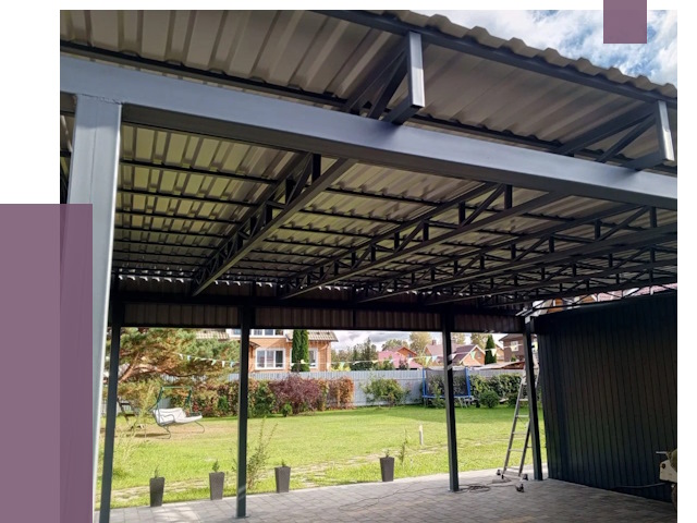 Монтаж навесов в Шелехове от 7715 руб. — установка навеса | ПРОЛЁТ-Шлх