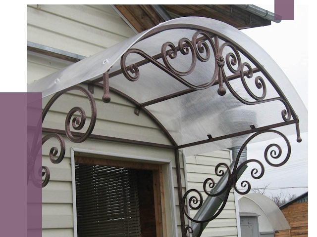 Изготовление козырьков в Шелехове от 7715 руб. — заказать | ПРОЛЁТ-Шлх