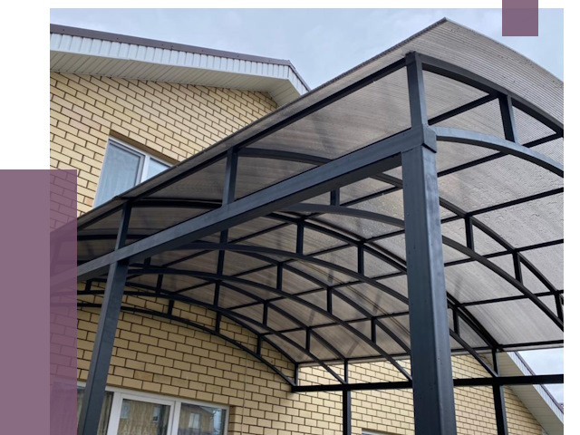 Монтаж козырьков в Шелехове от 12054 руб. | ПРОЛЁТ-Шлх