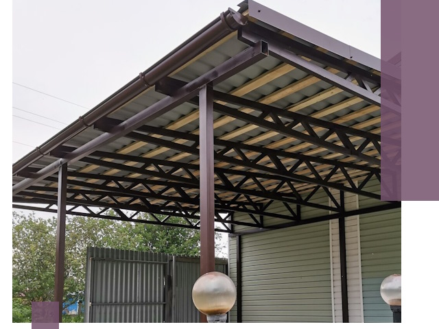 Навесы под ключ в Шелехове: изготовление, монтаж и гарантия