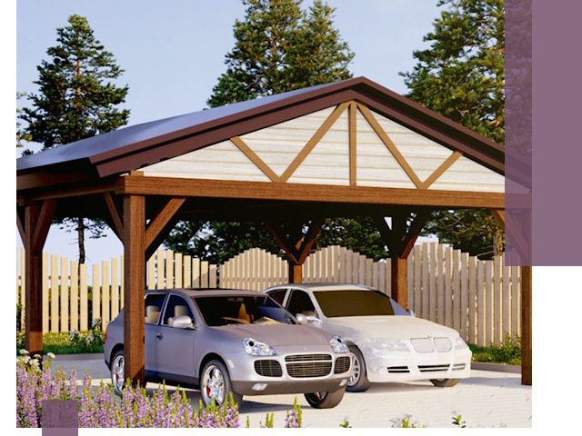 Навесы для автомобиля в Шелехове — изготовление и монтаж