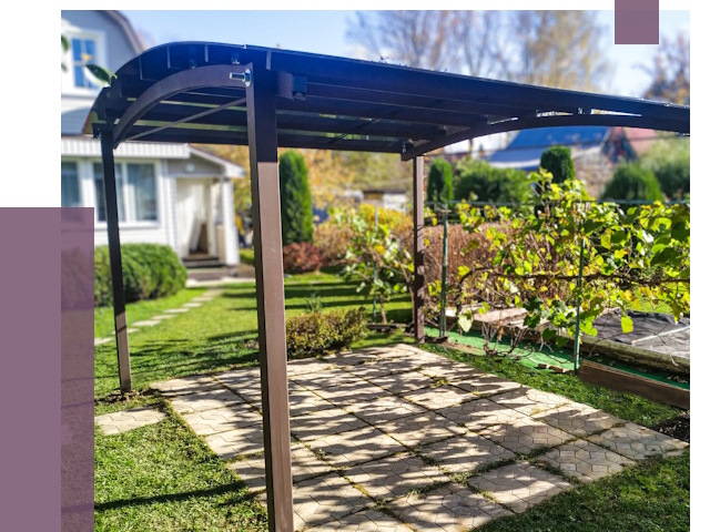 Навесы для дачи в Шелехове от 13340 руб. под ключ — ПРОЛЁТ-Шлх