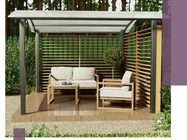 Навесы для дачи в Шелехове: изготовление, монтаж и демонтаж