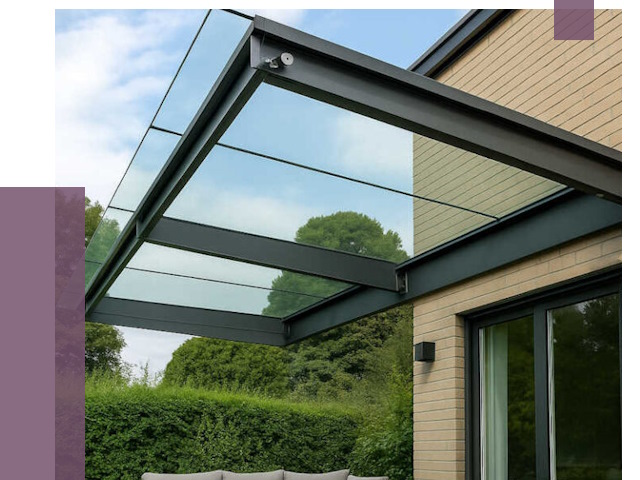 Стеклянные навесы и козырьки в Шелехове от 12858 руб.