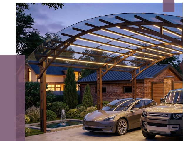 Металлические навесы в Шелехове от 13287 руб. под ключ — ПРОЛЁТ-Шлх