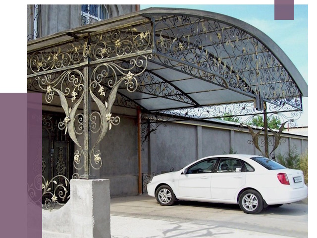 Кованые навесы в Шелехове от 15269 руб. | ПРОЛЁТ-Шлх