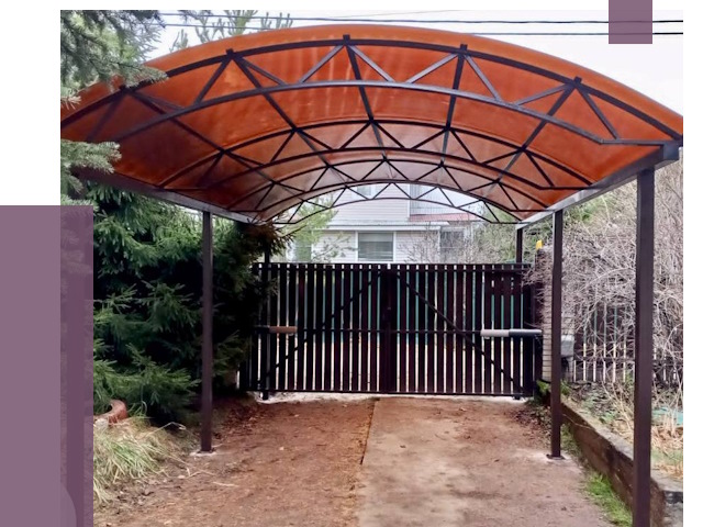 Арочные навесы в Шелехове от 13340 руб. — изготовление и монтаж | ПРОЛЁТ-Шлх