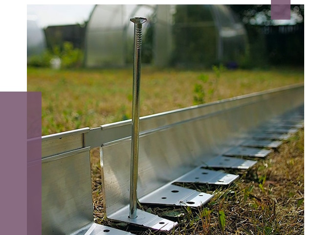 Металлические бордюры для газона в Шелехове от 4500 руб. | ПРОЛЁТ-Шлх