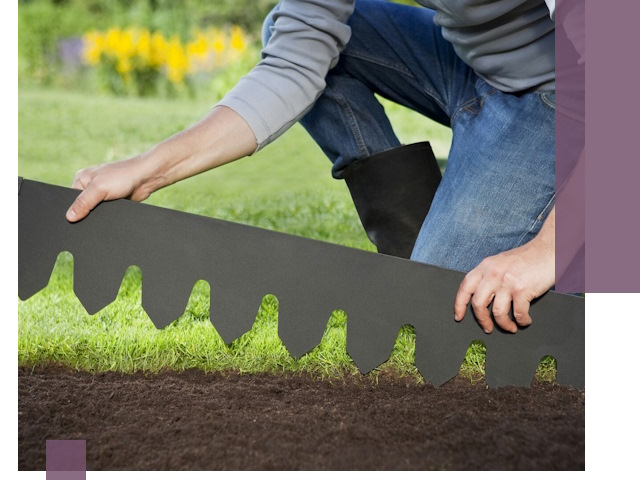 Металлические бордюры для газона в Шелехове — изготовление и монтаж