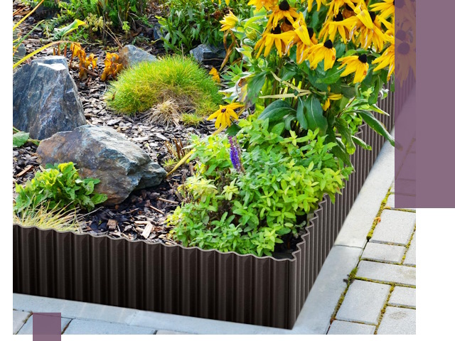 Металлические бордюры для клумб в Шелехове — производство и монтаж