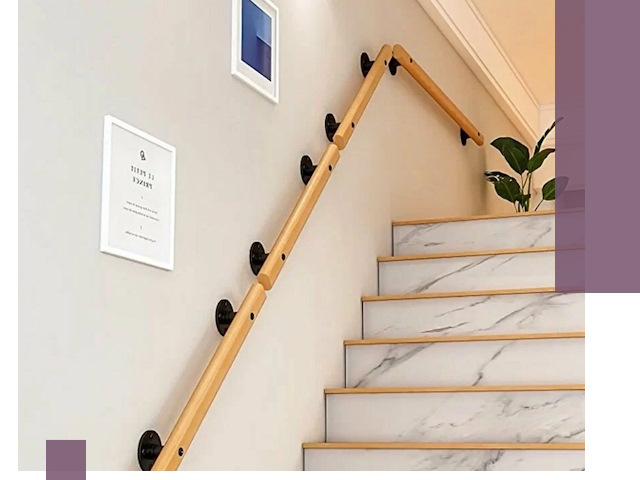 Поручни металлические и деревянные под ключ в Шелехове